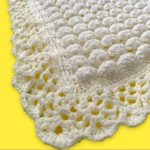 Hand crochet custom made baby blanket - Picture 4 of 16